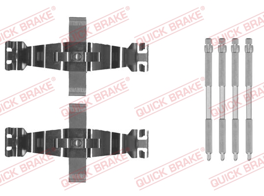 Accessory Kit, disc brake pad - 109-0022 QUICK BRAKE