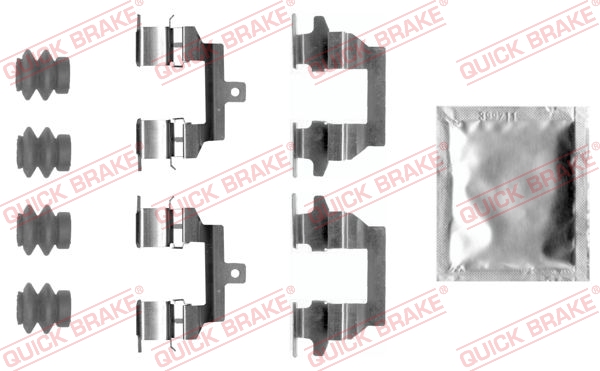 Accessory Kit, disc brake pad - 109-0026 QUICK BRAKE