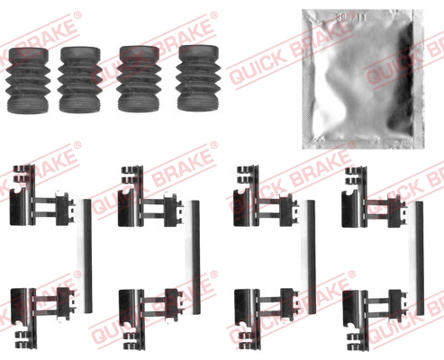Kit accessori, Pastiglia freno - 109-0027 QUICK BRAKE