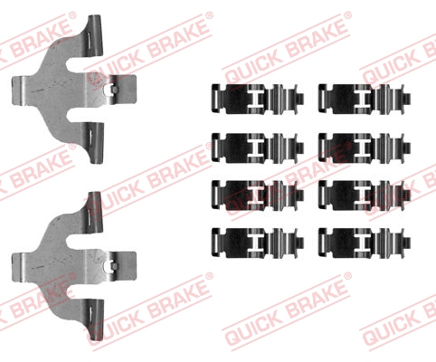 Комплектующие, колодки дискового тормоза - 109-0030 QUICK BRAKE