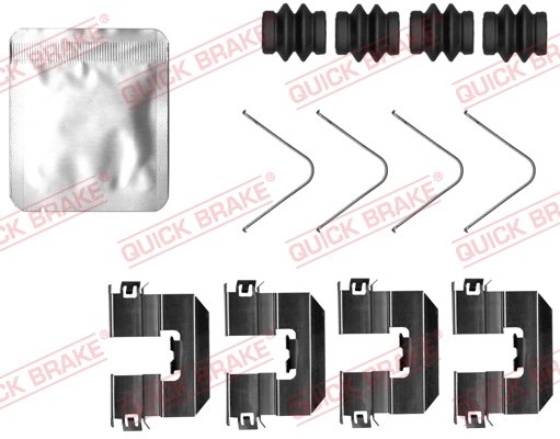 Kit accessori, Pastiglia freno - 109-0034 QUICK BRAKE