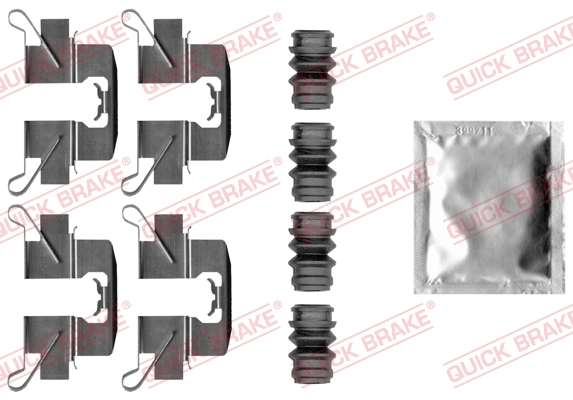 Accessory Kit, disc brake pad - 109-0047 QUICK BRAKE