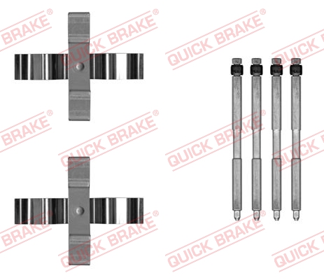 Kit accessori, Pastiglia freno - 109-0055 QUICK BRAKE