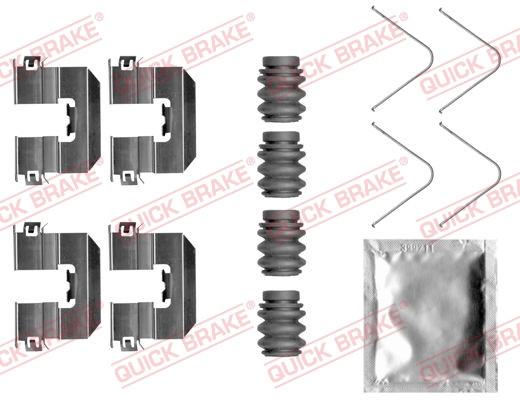 Kit accessori, Pastiglia freno - 109-0058 QUICK BRAKE