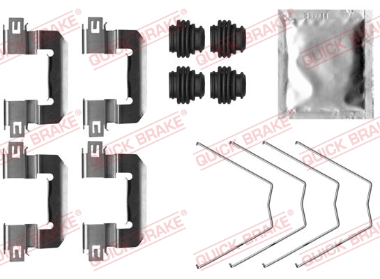 Accessory Kit, disc brake pad - 109-0064 QUICK BRAKE