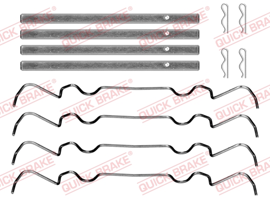 Kit accessori, Pastiglia freno - 109-0069 QUICK BRAKE