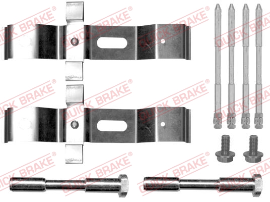Kit accessori, Pastiglia freno - 109-0072 QUICK BRAKE