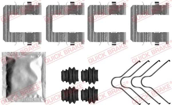 Accessory Kit, disc brake pad - 109-0074 QUICK BRAKE