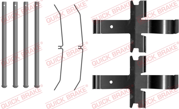 Kit accessori, Pastiglia freno - 109-0081 QUICK BRAKE