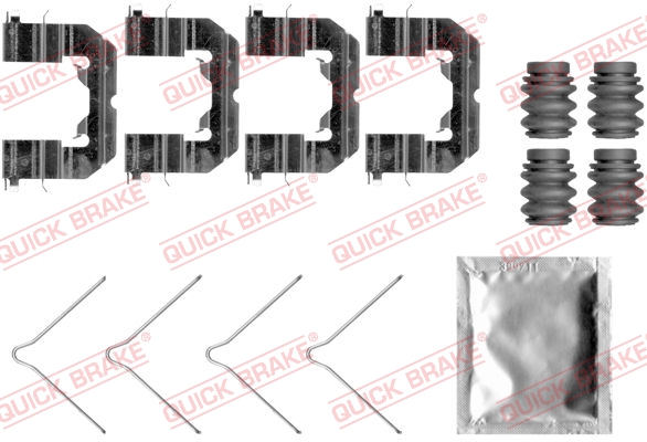 Комплектующие, колодки дискового тормоза - 109-0089 QUICK BRAKE