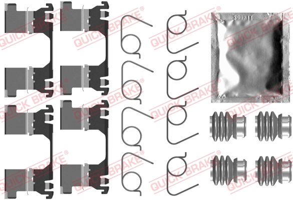 Kit accessori, Pastiglia freno - 109-0091 QUICK BRAKE
