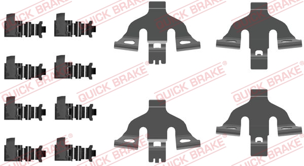 Accessory Kit, disc brake pad - 109-0092 QUICK BRAKE