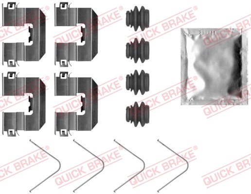 Accessory Kit, disc brake pad - 109-0095 QUICK BRAKE