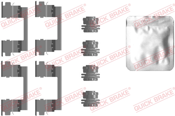 Kit accessori, Pastiglia freno - 109-0096 QUICK BRAKE