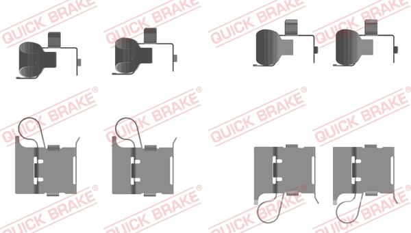 Accessory Kit, disc brake pad - 109-0097 QUICK BRAKE