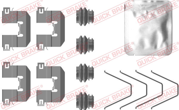 Accessory Kit, disc brake pad - 109-0100 QUICK BRAKE