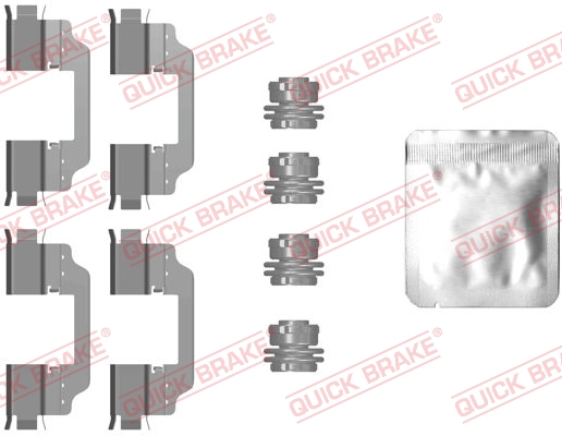 Kit accessori, Pastiglia freno - 109-0101 QUICK BRAKE