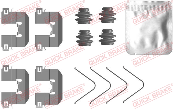 Accessory Kit, disc brake pad - 109-0104 QUICK BRAKE