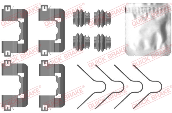 Accessory Kit, disc brake pad - 109-0105 QUICK BRAKE