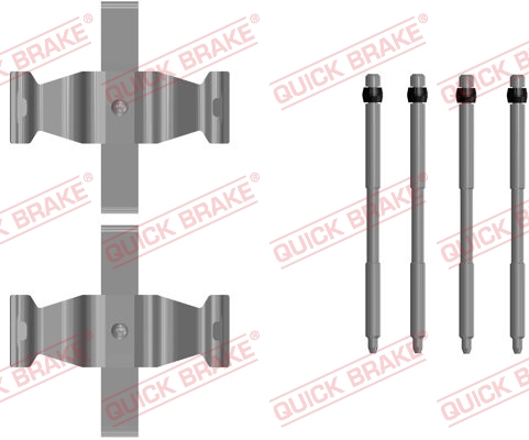 Kit accessori, Pastiglia freno - 109-0107 QUICK BRAKE