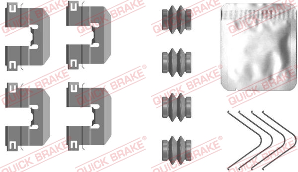 Accessory Kit, disc brake pad - 109-0117 QUICK BRAKE