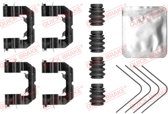 Комплектующие, колодки дискового тормоза - 109-0118 QUICK BRAKE