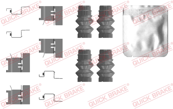Accessory Kit, disc brake pad - 109-0120 QUICK BRAKE