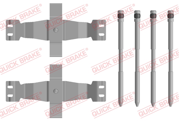 Комплектующие, колодки дискового тормоза - 109-0122 QUICK BRAKE
