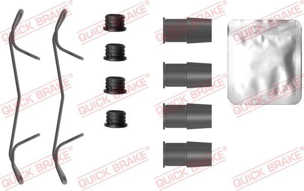 Kit accessori, Pastiglia freno - 109-0125 QUICK BRAKE