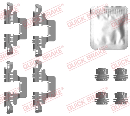 Kit accessori, Pastiglia freno - 109-0128 QUICK BRAKE