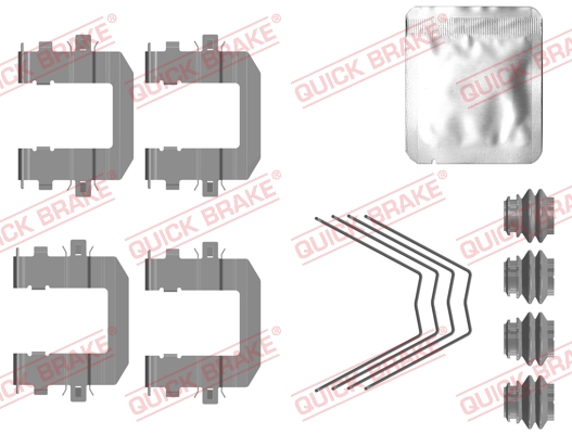 Комплектующие, колодки дискового тормоза - 109-0131 QUICK BRAKE