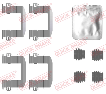 Accessory Kit, disc brake pad - 109-0132 QUICK BRAKE