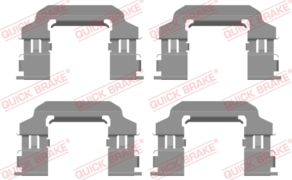 Accessory Kit, disc brake pad - 109-0138 QUICK BRAKE