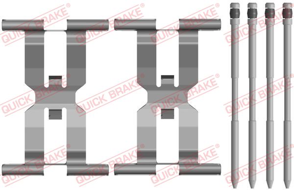 Accessory Kit, disc brake pad - 109-0143 QUICK BRAKE