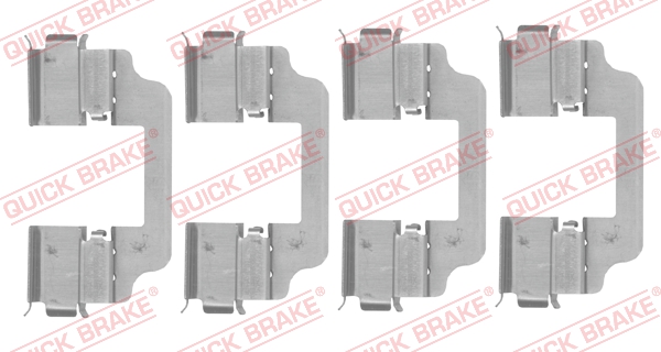Kit accessori, Pastiglia freno - 109-0153 QUICK BRAKE