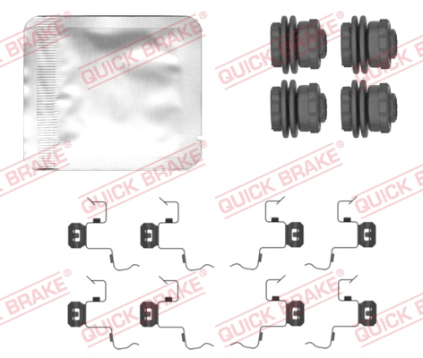 Kit accessori, Pastiglia freno - 109-0156 QUICK BRAKE