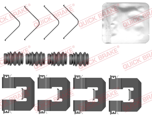 Kit accessori, Pastiglia freno - 109-0160 QUICK BRAKE