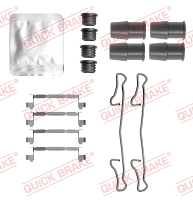Kit accessori, Pastiglia freno - 109-0167 QUICK BRAKE