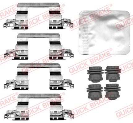 Kit accessori, Pastiglia freno - 109-0187 QUICK BRAKE