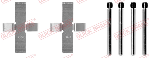 Комплектующие, колодки дискового тормоза - 109-0902 QUICK BRAKE