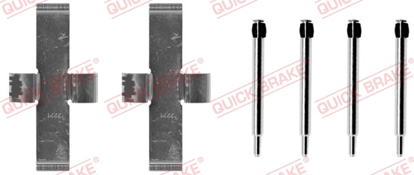 Комплектующие, колодки дискового тормоза - 109-0924 QUICK BRAKE