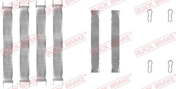 Accessory Kit, disc brake pad - 109-0937 QUICK BRAKE