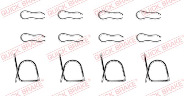 priedų komplektas, diskinių stabdžių trinkelės - 109-0939 QUICK BRAKE