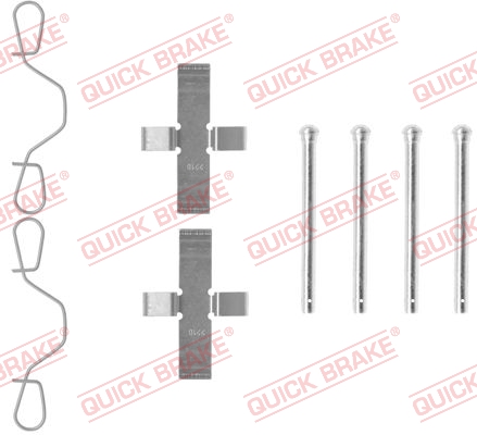 Accessory Kit, disc brake pad - 109-0982 QUICK BRAKE