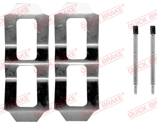 Kit accessori, Pastiglia freno - 109-0987 QUICK BRAKE