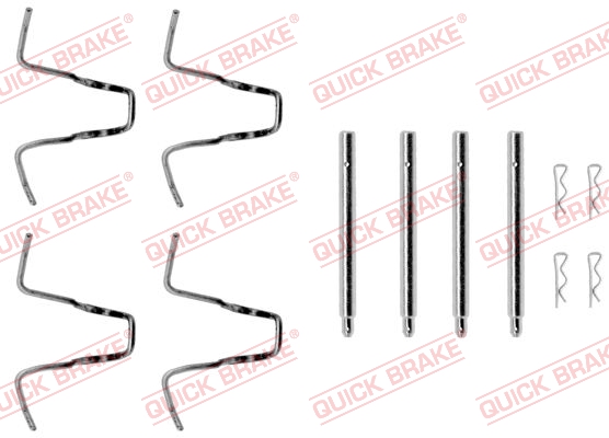 Kit accessori, Pastiglia freno - 109-1005 QUICK BRAKE