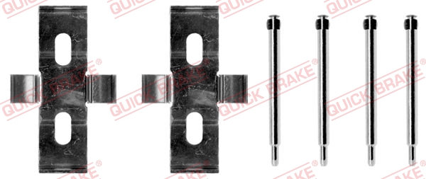 Комплектующие, колодки дискового тормоза - 109-1007 QUICK BRAKE