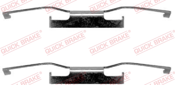 Комплектующие, колодки дискового тормоза - 109-1011 QUICK BRAKE