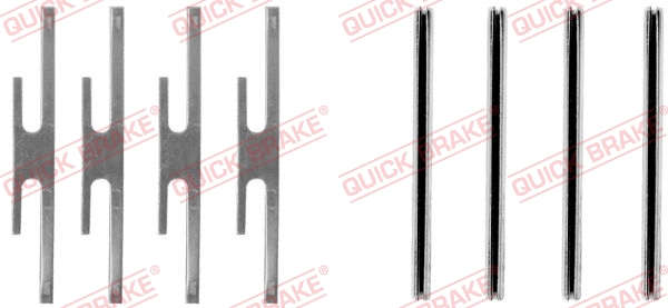 Accessory Kit, disc brake pad - 109-1012 QUICK BRAKE