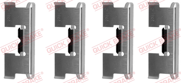 Accessory Kit, disc brake pad - 109-1017 QUICK BRAKE